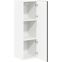 vidaXL Wandkast LUCCA Zwart 30 x 31 x 100 cm Bewerkt hout