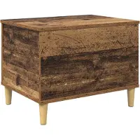 vidaXL Nachtkastje Oudhout 60 x 44,5 x 45 cm Bewerkt hout