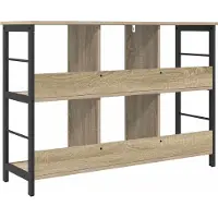 vidaXL Boekenplank 6-laags 82 x 32 x 144.5 cm Bewerkt hout Sonoma Eik