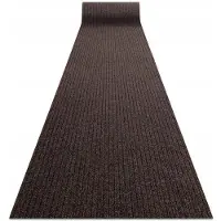 Dywany Łuszczów Ceylon Antislip Deurmat 200x480 cm - Bruin met Strepen