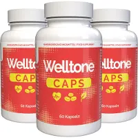 IncHealth GmbH Welltone - 180 capsules (3x60) - Hoge dosering - Origineel recept uit Zwitserland - Veganistisch en plantaardig, met vitamines en mineralen - Set van 3