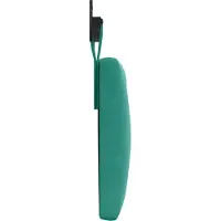 vidaXL Hangend hoofdbord Turquoise Fluweel