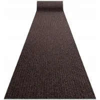 Dywany Łuszczów Ceylon Deurmat 100x320 cm - Antislip, Dik, Bruin met Strepen