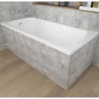 Polimat CLASSIC ligbad 170 x 75 cm wit met styropor ombouw