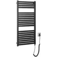 Aqualine - Radiator Tondi-E 45x97 cm, 300 W, mat zwart DE456T