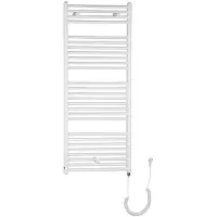 Aqualine Direct-E Elektrische badkamerradiator, recht, 60x132cm, 600W, wit