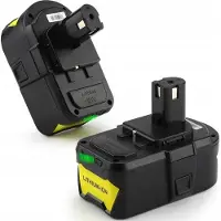 ELECTRONICA 4U Accubatterij vervanging voor 6,0 Ah 18 V accubatterij, geschikt voor Ryobi One+ systemen