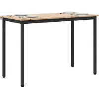 vidaXL Eettafel Naturel 110 x 55 x 75 cm Massief grenenhout