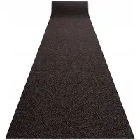 Dywany Łuszczów VIGOR Antislip Deurmat 200x450 cm - Bruin, Geknoopt Patroon