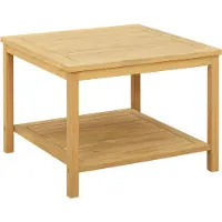 vidaXL Bijzettafel Olie Natuurlijk 60 x 60 x 45 cm Massief Acacia Hout