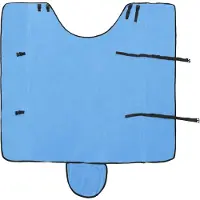 vidaXL Paardendeken Volledig Aqua 155 cm Polyester Fleece