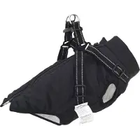vidaXL Hondenjas Zwart L28 Fleece en polyester