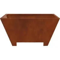 vidaXL Vuurkom Roestkleurig 80 x 80 x 40 cm