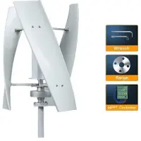 OEM Verticale windturbine, 8000 W, gering geluidsniveau, 12 V, gratis MPPT-regelaar, 8000 W