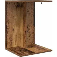 vidaXL Bijzettafel Oudhout 45 x 40 x 62,5 cm Bewerkt hout