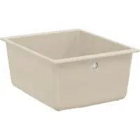 vidaXL Wasbak 80% Kwarts en 20% Hars 370 x 460 mm Beige