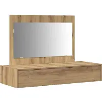 vidaXL Make-up tafel, bruin, 100 x 40 x 70 cm, houtvezel