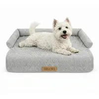 Dogeste SONA - Hondenbed voor Bank - Bankbescherming - Verhoogde Randen - 70x75 cm - Lichtgrijs