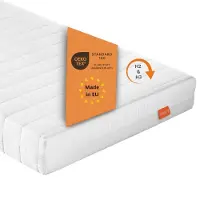 Sleepling Basic 30 - wendematras 90x190 cm comfortschuim - matras met duo hardheidsgraad 2 en 3 - 13 cm hoogte - afneembare hoes - Made in EU - topkwaliteit - 90 x 190 x 13 cm - wit