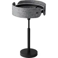 Osram LED-tafellamp Decor Curve Felt, alu / grijs / zink, Woon-/ Eetkamer, Textiel / Stof / Zijde, Modern, LED tafellamp