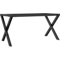 vidaXL Salontafelpoten X-frame 90x30x43 cm staal
