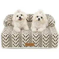 Dogeste Covo Bankbeschermer - Hondenmand & Kattenmand voor Bank - 80x90 cm - Antislip & Wasbaar - Beige-Zwart