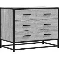 vidaXL Ladekast 70x41x56 cm bewerkt hout grijs sonoma eikenkleurig