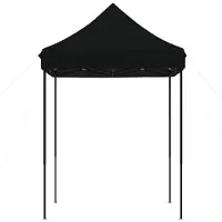 vidaXL Partytent 200 x 200 x 306 cm Zwart Oxford Stof