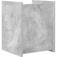 vidaXL Tijdschriftenrek Betonnen Grijs 35 x 35 x 45 cm Bewerkt hout