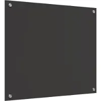 vidaXL Keukenachterwand Donkergrijs 70 x 60 cm gehard glas