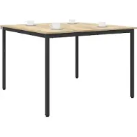 vidaXL Eettafels 110 x 110 x 75 cm Bewerkt hout Sonoma Eiken