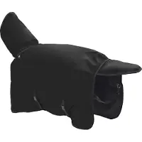 vidaXL Paardendeken Donkergroen en zwart 145 cm Polyester