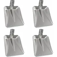 vidaXL Schep Hoofd 4 st Zilver 45 x 38 cm Aluminium