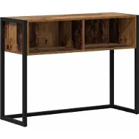 vidaXL Bijzettafel Oud Hout 100 x 36 x 75 cm Bewerkt hout