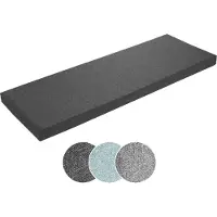 Sleepling bankkussen - zitkussen 110x40 cm - geschikt voor outdoor & indoor - antislip onderzijde - Made in EU - 110 x 40 x 5 cm - donkergrijs
