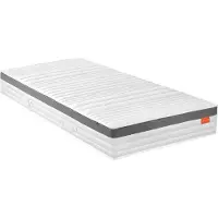 Sleepling Premium 1000 pocketveringmatras - matras 120x200 cm - hardheid H2 - hoogte 23 cm - matras met pocketveren en premium koudschuimlaag - 7 zones matras - Made in EU - 120 x 200 x 23 cm - wit