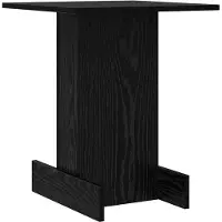 vidaXL Bijzettafel Zwart Eiken 44,5 x 45 x 55 cm Bewerkt hout