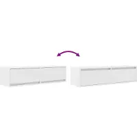 vidaXL TV-kast, 100 x 31 x 25,5 cm, wit, houtvezel