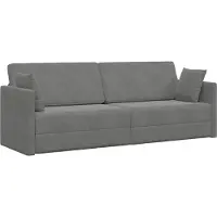 vidaXL Vloerslaapbank Donkergrijs 213 x 70 x 77 cm Fluweel