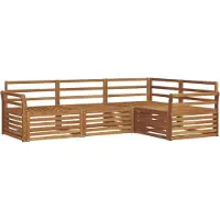 vidaXL Buiten bank set 4 st Naturel Massief Acacia Hout