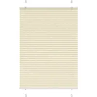 vidaXL Plissé rolgordijn 100x100 cm stofbreedte 99,4cm polyester crème