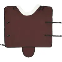 vidaXL Paardendeken Volledig Donkerbruin 145 cm Polar fleece