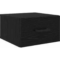 vidaXL Nachtkastje 2 st Zwart eiken 35 x 35 x 20 cm Bewerkt hout