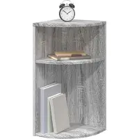 vidaXL Bijzettafel Grijs Sonoma 29,6 x 29,6 x 60 cm Bewerkt hout