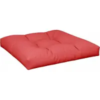vidaXL Palletkussen 80x80x12 cm stof rood