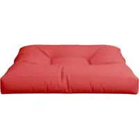 vidaXL Palletkussen 80x80x12 cm stof rood