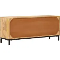 vidaXL TV Meubels met lade Bruin 110 x 30 x 46 cm Massief Mango Hout