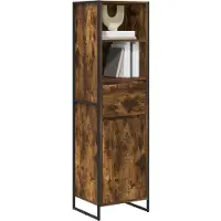 vidaXL Boekenkast Rook Eik 43 x 36 x 150.5 cm Bewerkt hout