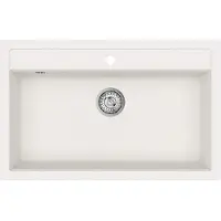 vidaXL Wasbak Graniet 795 x 505 mm Wit