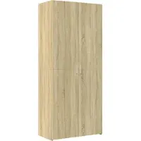 vidaXL Hoge kast 80x42,5x249 cm bewerkt hout sonoma eikenkleurig